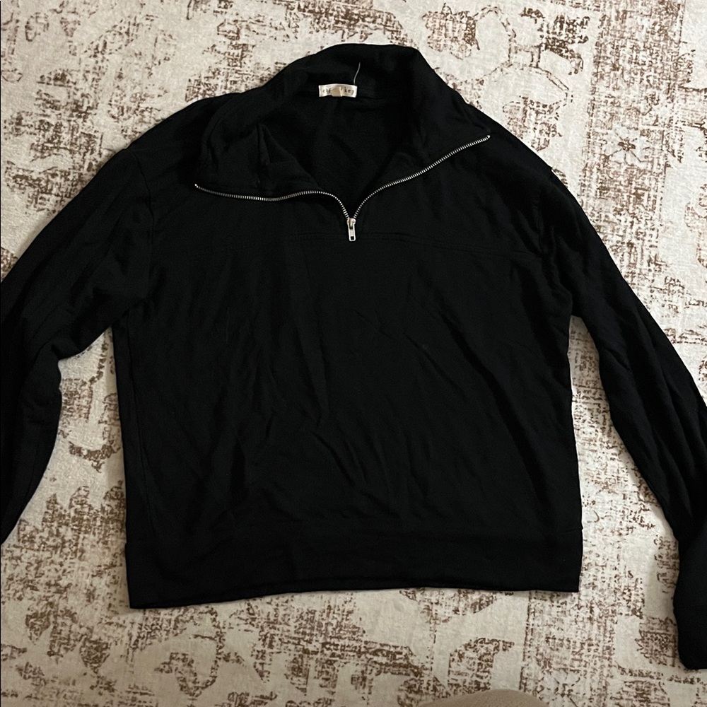 Black Half-Zip Women’s Sweater